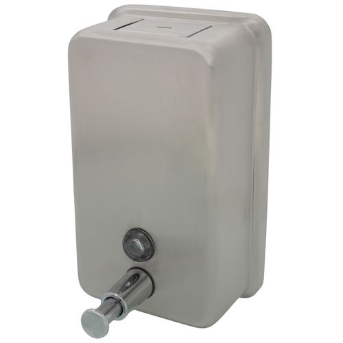 Main product image of Vertical Valve Surface Mounted Liquid/Foam Soap Dispenser, 40-fl. Oz. Capacity (Satin)