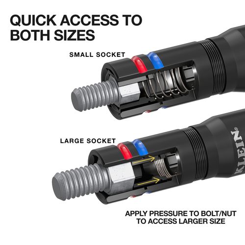 Main product image of KNECT Quad-24 Heavy Duty Impact Flip Socket Set, 9 Piece, SAE and Metric