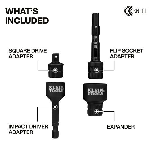 Main product image of KNECT (S) Impact Socket Adapter Set