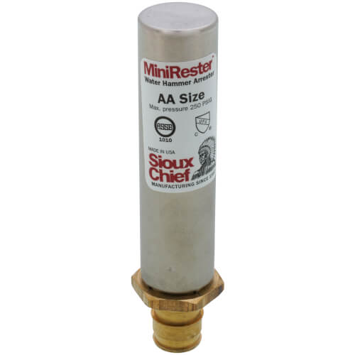 Main product image of Mini-Rester Water Hammer Arrestor, Straight - 1/2" Expansion PEX (Lead Free)