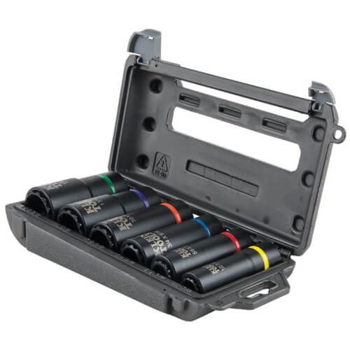 2-in-1 Impact 1/2" Drive 12 Point Socket Set (6 Piece)