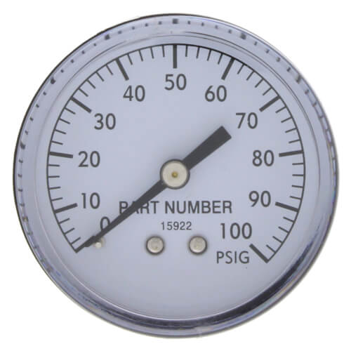Main product image of 2" Pressure Gauge - 0-100 PSI - 1/8" Back