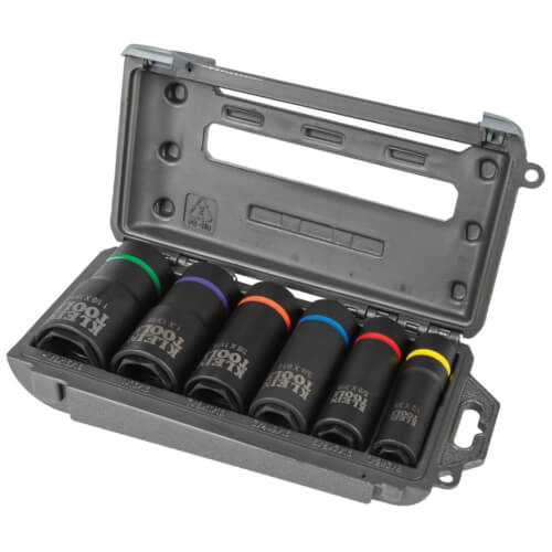 2-in-1 Impact 1/2" Drive 6 Point Socket Set (6 Piece)