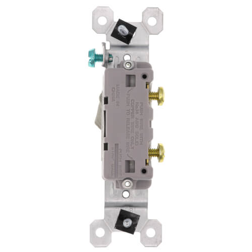 Main product image of Single-Pole Grounding Toggle Switch, 15A - White (120V)