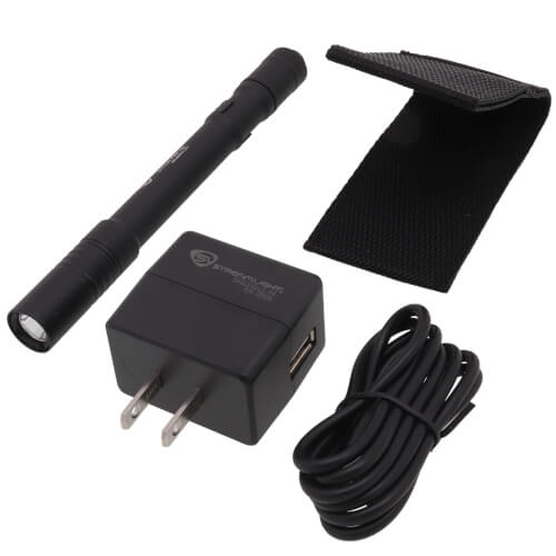 Stylus Pro USB Rechargeable Super Bright LED Penlight (Black)