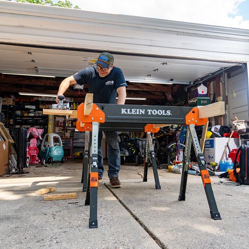 Main product image of Adjustable-Leg Folding Saw Horse & Jobsite Table (1 Pack)