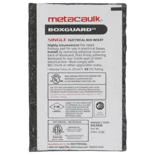 Main product image of Single Firestop Pad