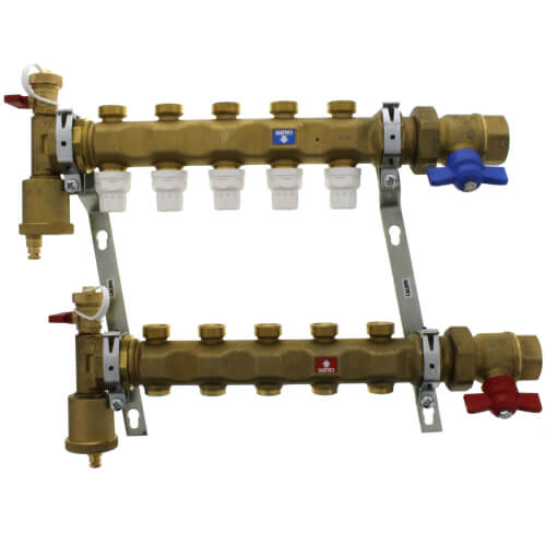 1" Manifold w/ Shut-Off Valves (5 Outlets)
