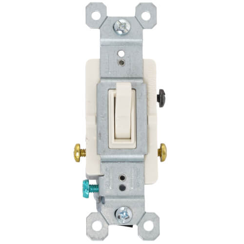Main product image of Triple-Pole Grounding Toggle Switch, 15A - Light Almond (120V)