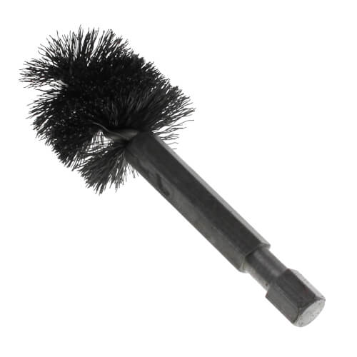 3/4" ID (7/8" OD) Power Copper Fitting Cleaning Plumbing Brush w/ 1/4" Hex Shank