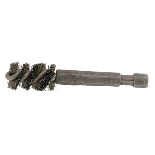 Main product image of 3/8" ID (1/2" OD) Power Copper Fitting Cleaning Refrigeration Brush w/ 1/4" Hex Shank