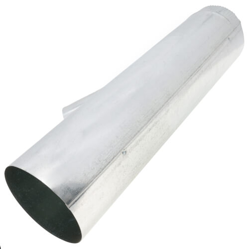 6" x 6" x 4" 26 Ga Galvanized Reducing Wye (2' Length)