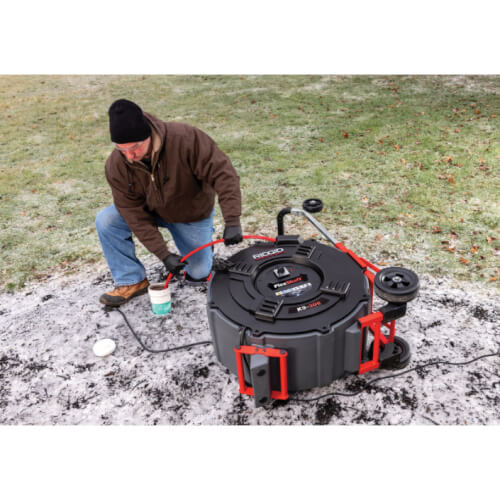 K9-306 FlexShaft Drain Cleaning Machine for 3"-6" Pipes w/ 3/8" x 125' Cable & Kit
