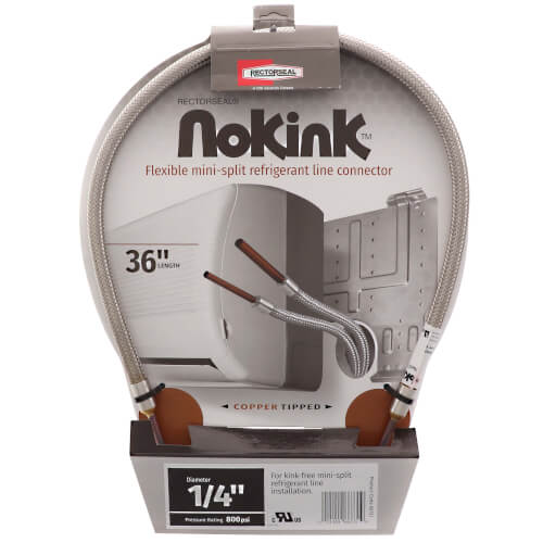 1/4" NoKink Flexible Refrigerant Line Connector