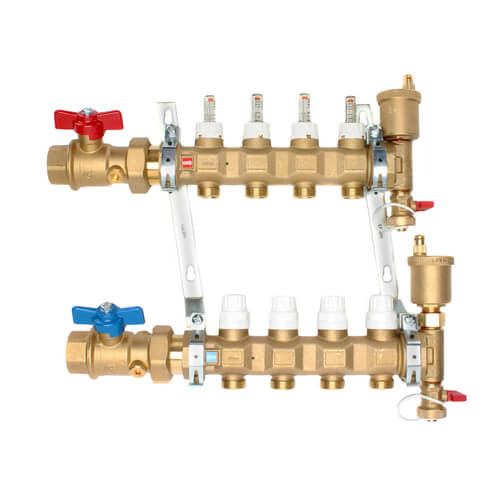 Main product image of 1" TwistFlow Manifold w/ Temp Gauge (4 Loops)