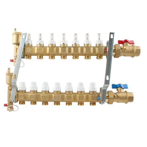 Main product image of 1" TwistFlow Manifold w/ Temp Gauge (9 Loops)