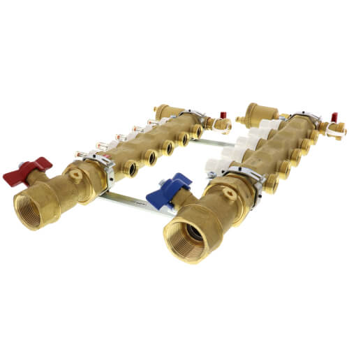 1-1/4" TwistFlow Manifold w/ Temp Gauge (5 Outlets)