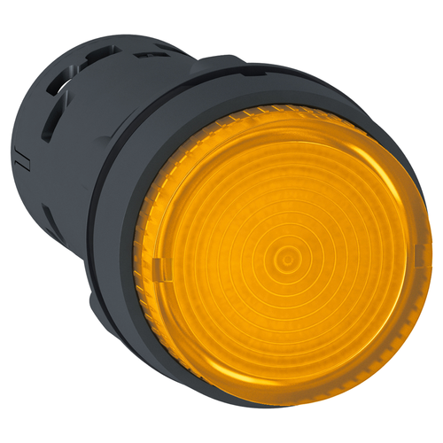 Main product image of Harmony XB7 Monolithic Illuminated Push Button w/ Integral LED, Spring Return, 1 NO - Orange (24 VAC/DC)