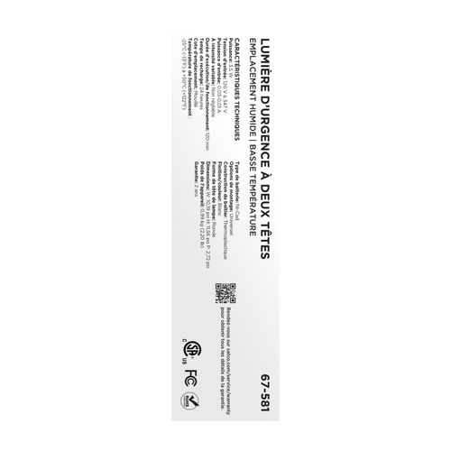 Main product image of Emergency Light, 120-347V, 2HR Backup, Universal Mounting, Wet Location, Low Temperature
