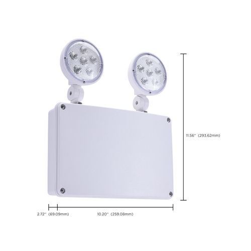 Main product image of Emergency Light, 120-347V, 2HR Backup, Universal Mounting, Wet Location, Remote Compatible