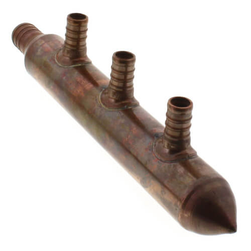 3/4" PEX x Spin Closed Manifold, 1/2" PEX Outlets (3 Outlets)