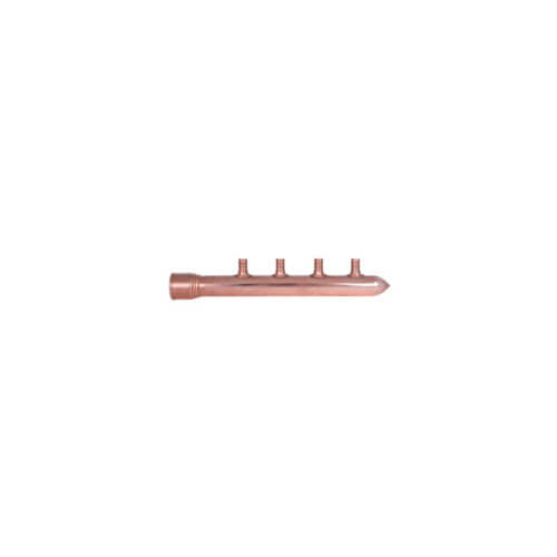 1" CPVC × Spin Closed Copper Manifold w/ 1/2" PEX Outlets (4 Outlets)