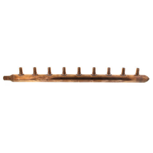 3/4" PEX x Spin Closed Manifold, 1/2" PEX Outlets (9 Outlets)