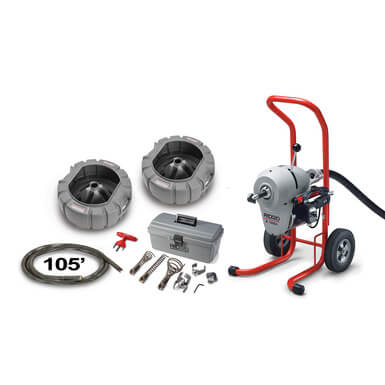 Main product image of K-1500A Sectional Machine & Essentials Kit, (7) C-11 Cables, (2) Cable Drums, Toolbox w/ Cutters & Cable Decoupler Tool, 115v