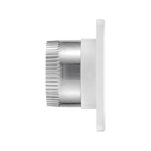 Main product image of 4" White Mini Louvered Plastic Fresh Air Intake Vent w/ 1/8" Metal Screen, 3" Pipe
