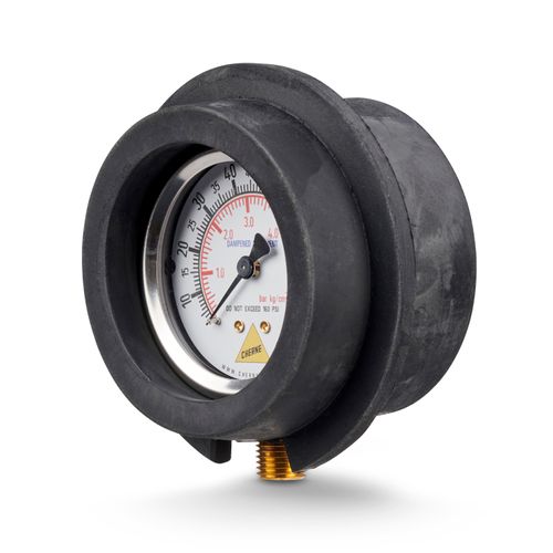 Main product image of 0-60 psi, 2.5" Dial, Plug Pressure Gauge With Increments to 160 Psi w/ Cover, 48468