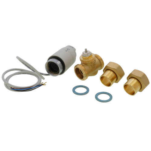 Main product image of 3/4" Sweat Union 2-Way Thermo-Electric Zone Valve w/ TwisTop Actuator