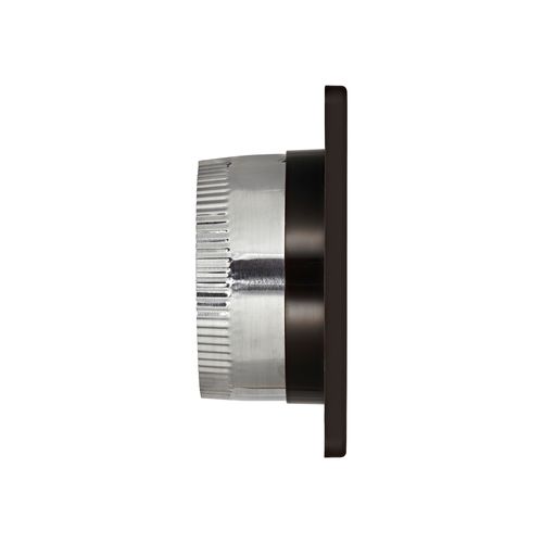 Main product image of 6" Brown Mini Louvered Plastic Fresh Air Intake Vent w/ 1/8" Metal Screen, 3" Pipe