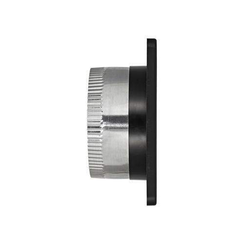Main product image of 6" Black Mini Louvered Plastic Fresh Air Intake Vent w/ 1/8" Metal Screen, 3" Pipe