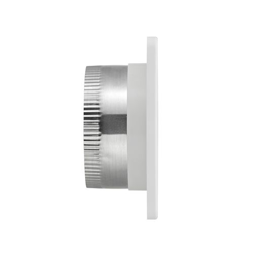 Main product image of 6" White Mini Louvered Plastic Fresh Air Intake Vent w/ 1/8" Metal Screen, 3" Pipe