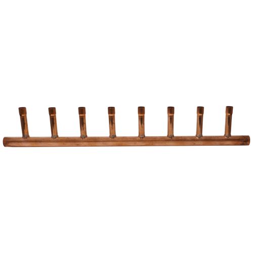 Main product image of 1-1/4" Male Sweat Copper Manifold w/ 3/4" Sweat Loops (8 Outlets)