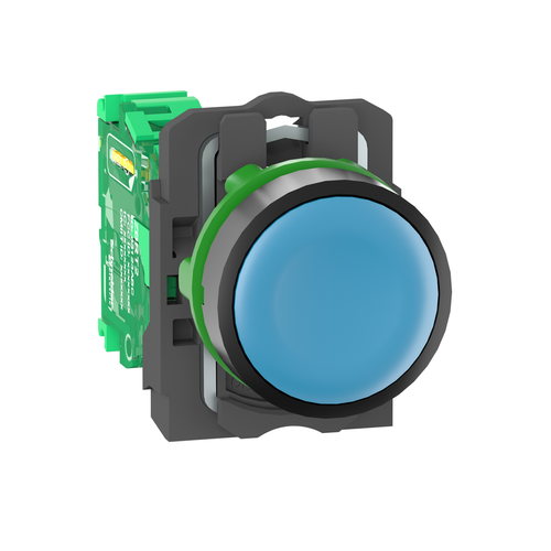 Main product image of Harmony XB5R Wireless Push Button with Transmitter, Spring Return, w/o Battery, Plastic - Blue