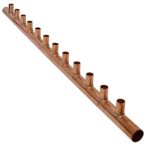 Main product image of 1-1/4" Male Sweat Copper Manifold w/ 3/4" Sweat Loops (12 Outlets)