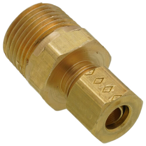 Main product image of 1/4" OD x 3/8" MIP Brass Compression Connector
