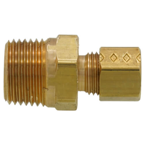 Main product image of 1/4" OD x 3/8" MIP Brass Compression Connector