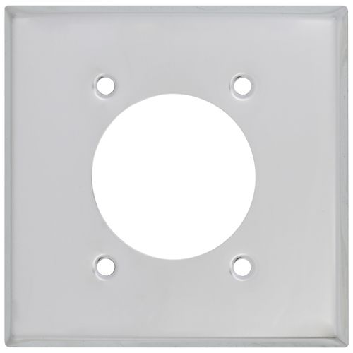 Main product image of 2-Gang 2.15" Dia. Arrow Hart Surface Mount Receptacle, Steel - Silver
