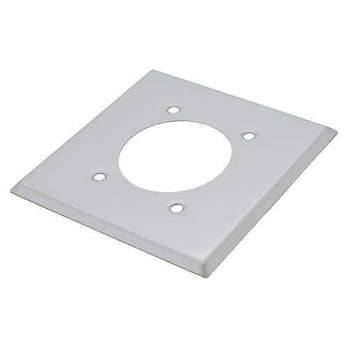 Main product image of 2-Gang 2.15" Dia. Arrow Hart Surface Mount Receptacle, Steel - Silver