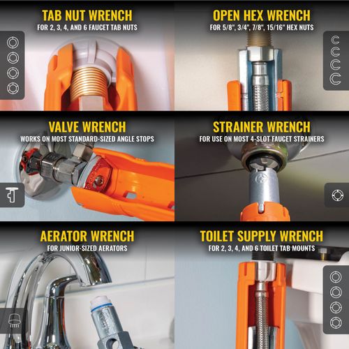 Main product image of 12-in-1 Faucet Wrench Multi Tool