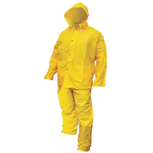 6814-01 - SAS Safety 6814-01 - Heavy-Duty 3 Piece PVC/Poly Rain Suit - XL