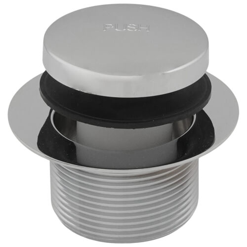 Main product image of 1.865" OD x 11.5" Threads x 1.25" Foot Actuated Bathtub Closure (Chrome Plated)