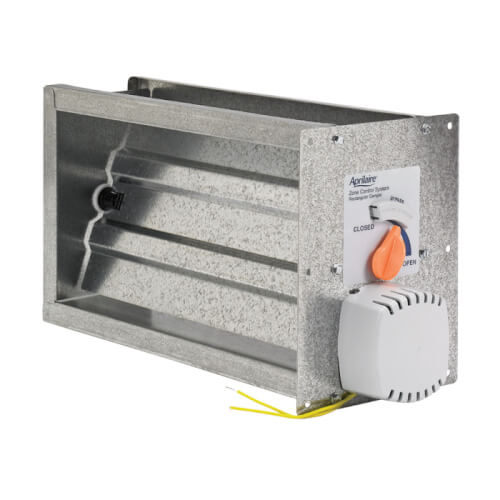 Main product image of 12" x 18" Rectangular Bottom Mounted Damper (Power Open/Power Closed) 3 Wire