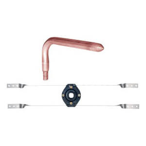 1/2" PEX Crimp Shower Riser Elbow Rough In Kit w/ 1 Lock Block for 16" Stud Bays