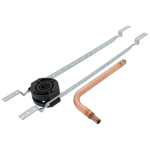 Main product image of 1/2" PEX Crimp Shower Riser Elbow Rough In Kit w/ 1 Lock Block for 16" Stud Bays