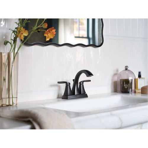 Main product image of Voss Two-handle High Arc Bathroom Faucet (Matte Black), 6901BL