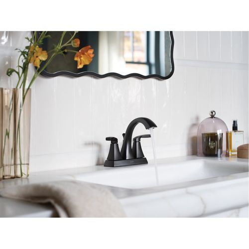 Main product image of Voss Two-handle High Arc Bathroom Faucet (Matte Black), 6901BL
