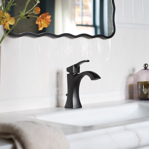 Main product image of Voss 1-Handle Bathroom Faucet, 6903BL (Matte Black)